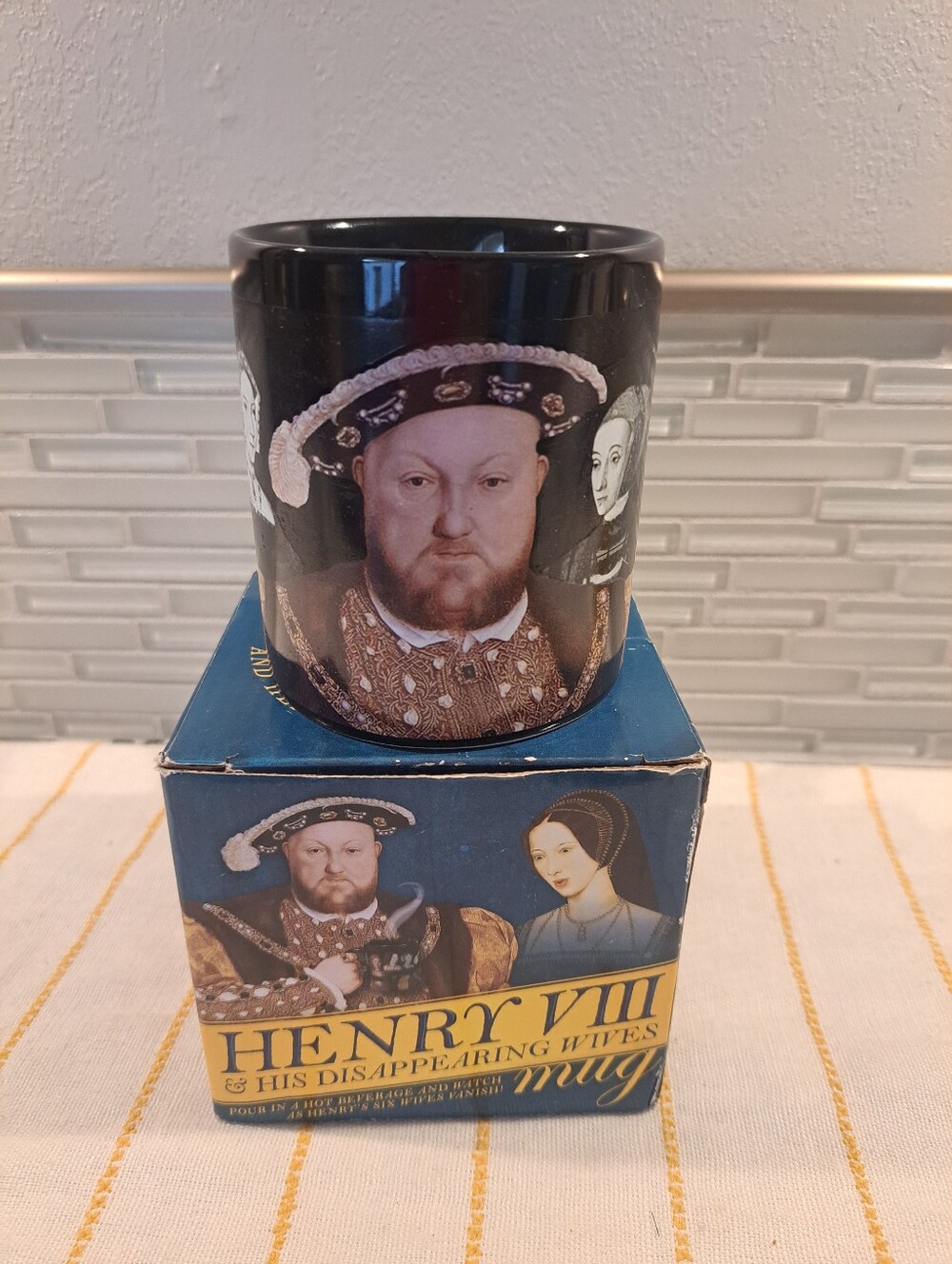 Henry VIII & His Disappearing Wives Mug NEW